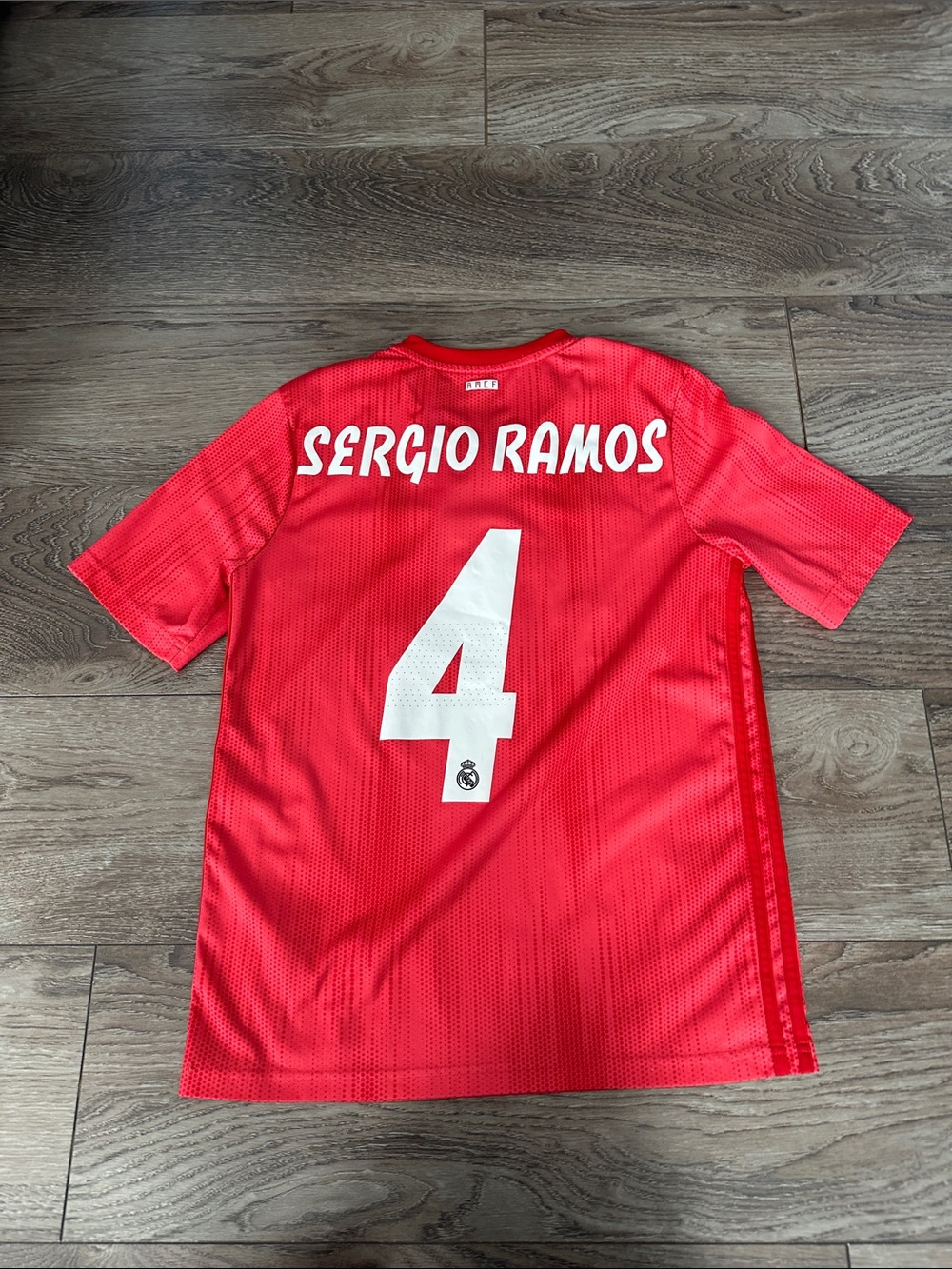 adidas Kids Red Sergio Ramos #4 Soccer Jersey